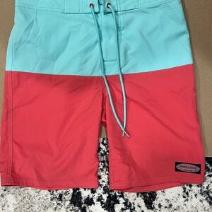 Men's Two-Tone Swim Shorts